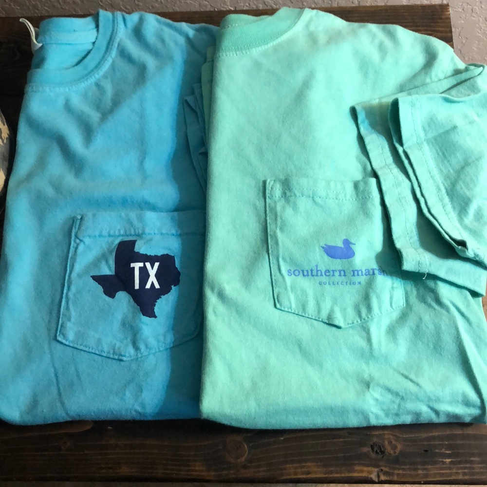 T-shirts (southern marsh and Comfort Colors)